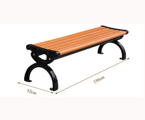 نمط حديث للحديقة الخارجية WPC التزيين الصلبة شريحة إطار مقعد شريط ناعم - Product Image 6