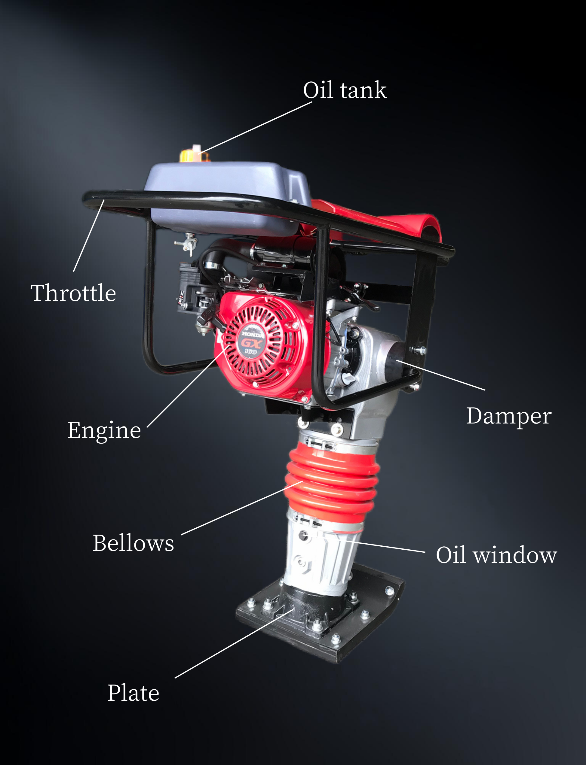 Durable and Efficient hcd 90 electric tamping rammer for Heavy-Duty ...