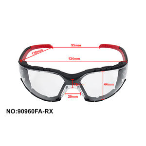 Lunettes de sécurité pour le lieu de travail avec joint en mousse amovible et lentille résistante aux chocs - Product Image 4