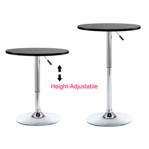 Hiện Đại Câu Lạc Bộ Thanh Đồ Nội Thất Bền Gỗ Màu Đen MDF Top 360 Xoay Chiều Cao Có Thể Điều Chỉnh Vòng Cocktail Quán Bar Bảng - Product Image 2