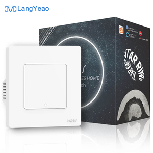 Interrupteur intelligent sans fil Moes Zigbee, <span class=keywords><strong>pile</strong></span> <span class=keywords><strong>CR2032</strong></span>, 500k clics, compatible avec Alexa Google Home, contrôle multiple, gradation progressive - Product Image 1