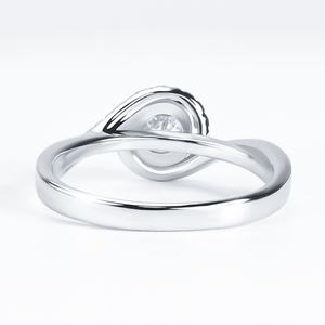 Xingyue Wholesale 925 Sterling Silver D Color Round Brilliant Elegant Moissanite Ring VVS 1Carat Moissanite Gemstone Jewelry - Product Image 4