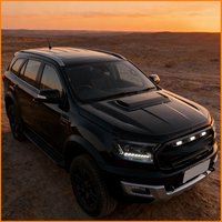 Pour Ford Everest Ranger 2016-2020, mise à niveau Facelift, style Q8, phares avant à LED matriciels, lentille de projecteur Bi-LED, ensemble de phares à LED