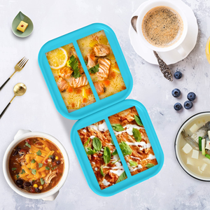 Logotipo personalizado 1/2 taza <span class=keywords><strong>de</strong></span> <span class=keywords><strong>silicona</strong></span> cuadrado Rectangular <span class=keywords><strong>cubo</strong></span> contenedor <span class=keywords><strong>de</strong></span> almacenamiento <span class=keywords><strong>plegable</strong></span> congelador cocina bandeja <span class=keywords><strong>de</strong></span> hielo molde para alimentos y juguetes - Product Image 3