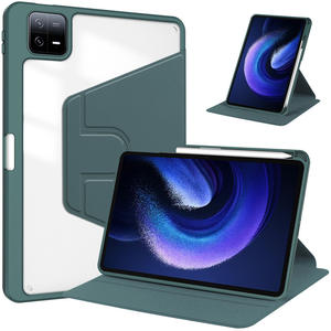 360 °   Funda con Soporte Giratorio para <span class=keywords><strong>Xiaomi</strong></span> 6/Redmi <span class=keywords><strong>Pad</strong></span> 10.6"/<span class=keywords><strong>iPad</strong></span> Air <span class=keywords><strong>5</strong></span> - Cubierta Acrílica Antigolpes con Soporte para Múltiples Dispositivos - Product Image 4