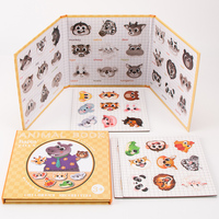 Montessori speelgoed dieren oceaan fruit groenten verkeer magneetboek cartoon magnetische sticker magnetisch stilteboek speelgoed