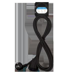 Câble rallonge électrique domestique de 5 mètres, blanc, avec prise de terre, 16A (3680W) - idéal pour connecter plusieurs appareils - Product Image 1