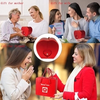 Luxuriöse Künstliche Rosenbox Konservierte Blumen LED Handgefertigt Anpassbare Farbe Heiligabend Muttertag Valentinstag