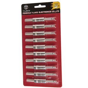 Jinsanmi 6.35mm Stereo Phone <b>Plug</b> <b>3</b> <b>Pins</b> Audio Connector for Mixer Microphone - Product Image 2