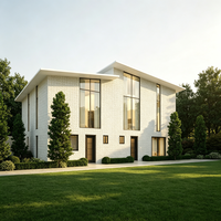 Maison modulaire préfabriquée de style moderne de luxe, structure en acier, résistante au vent, idéale pour les chambres à coucher de villas.