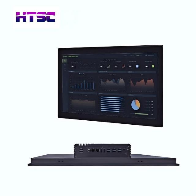 23.8-inch Linux/Win10/Win11 Industrial All-in-One Embedded/Wall-Mount Touchscreen Computer with IP65 Waterproof & Fanless Design