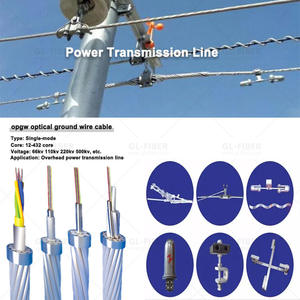 Câble <span class=keywords><strong>de</strong></span> communication en <span class=keywords><strong>fibre</strong></span> <span class=keywords><strong>optique</strong></span> OPGW 48 fibres, câble aérien à terre - Product Image 3