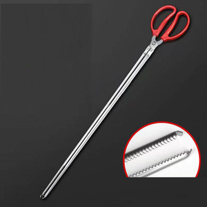 <span class=keywords><strong>Pince</strong></span> incurvée en métal de 38 cm pour fruits de mer, manipulation sécurisée des loches, crabes, homards, anguilles, calamars, tortues, coquillages, bouteilles et plus encore - Product Image 6