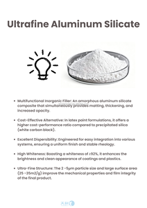 Silicate d'aluminium ultrafin AS881, agent de remplissage <span class=keywords><strong>amorphe</strong></span> pour revêtements à base d'eau, agent épaississant et matifiant pour la mastication des murs intérieurs - Product Image 2