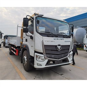 Camión Volquete Foton Diésel 4x2 Euro 3 con Grúa de Brazo Plegable de 6.3 Toneladas en Venta - Product Image 1