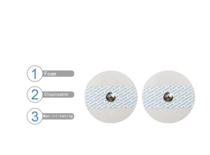 Universele Ecg <span class=keywords><strong>Ekg</strong></span> Elektroden Monitoring Wegwerp Elektrode Met Foam Tape Kleverige Gel - Product Image 2