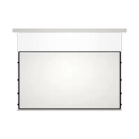 Écran de projection électrique ALR HD 16:9 à gain élevé, anti-plis, en aluminium, rétractable au plafond, blanc mat, 4K, pour cinéma maison intérieur