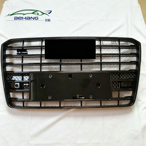 Kit de calandre de pare-chocs avant pour Audi <span class=keywords><strong>A8</strong></span> 2014 2015 2016 2017, finition brillante, <span class=keywords><strong>A8</strong></span> <span class=keywords><strong>W12</strong></span>, calandre de radiateur noire intégrale, remplacement - Product Image 4