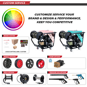 Nettoyeur de canalisations Kuhong, usine chinoise, 2600 psi, 3200 psi, pour le nettoyage des drains, machine de nettoyage de canalisations - Product Image 2