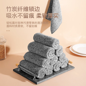 ผ้าเช็ดทำความสะอาดครัวไมโครไฟเบอร์ ขนาด 25x25 ซม. 30x30 ซม. สีเทาล้วน ใช้งานได้หลากหลาย สำหรับความสะอาดตลอดชีวิต - Product Image 5