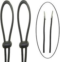M&K Sangle de menton élastique réglable et amovible en polyester/nylon/coton avec cordon de serrage antidérapant pour la pêche et la randonnée