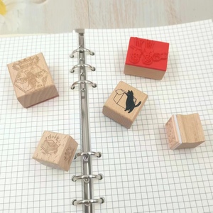Tùy Chỉnh Khắc Logo Gỗ Tự Mực Tem Dễ Thương Tinh Tế Xử Lý Con Dấu Cao Su Cho Văn Phòng Sử Dụng Những Điều Nhỏ Phong Bì - Product Image 4