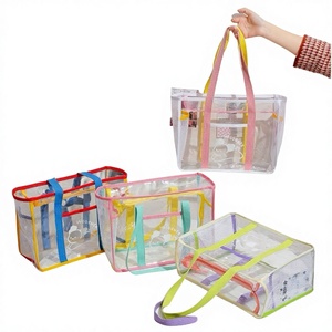 Bolso de Playa Coreano Primavera 2025, Transparente, Impermeable, para Vacaciones y Viajes, Mini Bolso de Hombro con Cierre, Tipo Jelly - Product Image 1