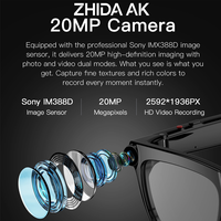 Lunettes intelligentes IA haut de gamme M10A 20MP pour l'enregistrement vidéo, la prise de photos, la traduction IA, les appels Bluetooth, l'écoute de musique, logo personnalisé NOUVEAU