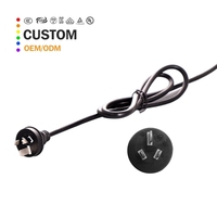 Cable de alimentación para hervidor con enchufe australiano, cable resistente con certificación SAA de Australia, conector C13, cable de alimentación para olla arrocera