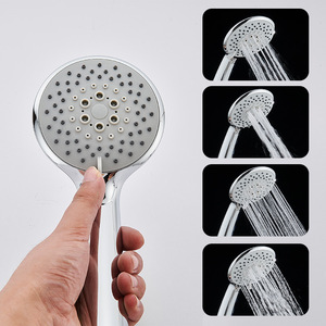 Set doccia in ottone deviatore doccia pioggia Kit testa e maniglia tubo telescopico Colonne De doccia colonna bagno cromato - Product Image 4