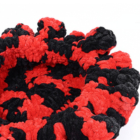 FF4924 Gorros Cloche de punto hechos a mano para mujer Gorro flexible con visera de volantes cálidos Gorro de punto Gorro grueso de ganchillo