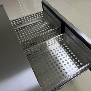 High Quality 9 Drawer Stainless Steel Kitchen Fridge 201 Single-Temperature Table Top Cabinet <b>Freezer</b> With Sliding Drawers D-0.4 - Product Image 4