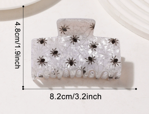 กิ๊บติดผมลายแมงมุมผีฟักทอง กิ๊บหนีบผมอะซิเตท - Product Image 2