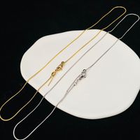 Perles de séparation pour collier chaîne serpent en acier inoxydable, plaqué or 18 carats, géométriques, réglables, pour la fabrication de bijoux DIY