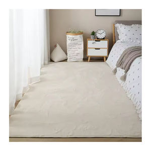 软垫聚酯仿羊绒非常柔软宠物友好型纯色OEM ODM酒店地毯墙到墙 - Product Image 1