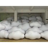 Zhenmei Ballons géants en PVC imperméables imprimés UV de 1,5 m, faciles à installer, hermétiques, en forme de nuage, pour la décoration