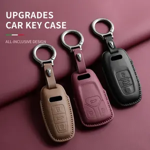 Custodia per Chiavi Auto in Pelle Personalizzata Tianmizhu con LOGO per <span class=keywords><strong>Audi</strong></span> C 1976-1982 - Product Image 3