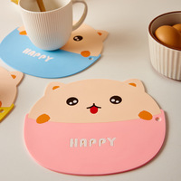 Tapis de cuisine en silicone PVC, design moderne et simple, isolation thermique, antidérapant, résistant aux hautes températures
