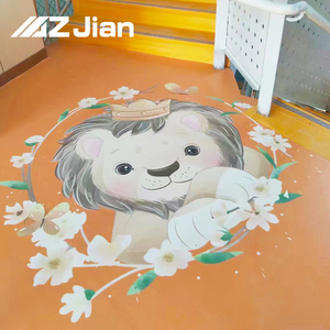 Chất lượng cao trong nhà <span class=keywords><strong>PVC</strong></span> Sàn Vinyl cuộn với xe buýt Train mẫu tùy chỉnh in không thấm nước mẫu giáo phòng tập thể dục sàn nhựa - Product Image 5