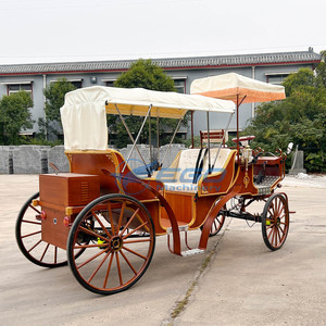 Vagoneta Eléctrica Turística con Toldo, de Lujo, con Cuatro Ruedas, Estructura de Acero, Color Personalizado, Carroza de Turismo Victoria - Product Image 2