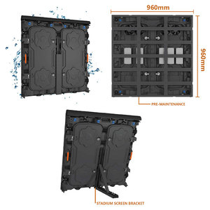 Ngoài trời cố định bên đường quảng cáo HD IP65 LED Video tường Màn hình p3.076 P4 <span class=keywords><strong>P5</strong></span> P8 pixel mật độ Bảng điều chỉnh - Product Image 3