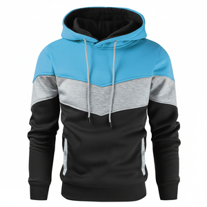 Envío rápido de manga larga Precio barato sudaderas con capucha 100% Algodón Poliéster Unido al cuello Sudaderas con capucha para adultos - Product Image 1