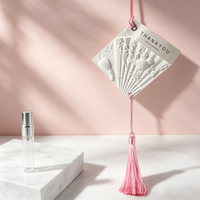 Diffuseur d'huiles essentielles en céramique et porcelaine, fait main, parfumé, en plâtre aromatique, pour voiture et armoire, désodorisant suspendu, vente en gros