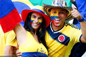 Drapeau colombien personnalisé 100% polyester 3x5 pieds, bannière colombienne en polyester 68D jaune bleu rouge - Product Image 4