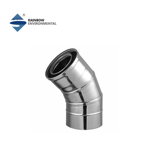 Tuyau de <span class=keywords><strong>cheminée</strong></span> en acier inoxydable à double paroi isolé de 4 pouces Rainbow Chimney avec garantie de 5 ans pour cuisinière à gaz - Product Image 6