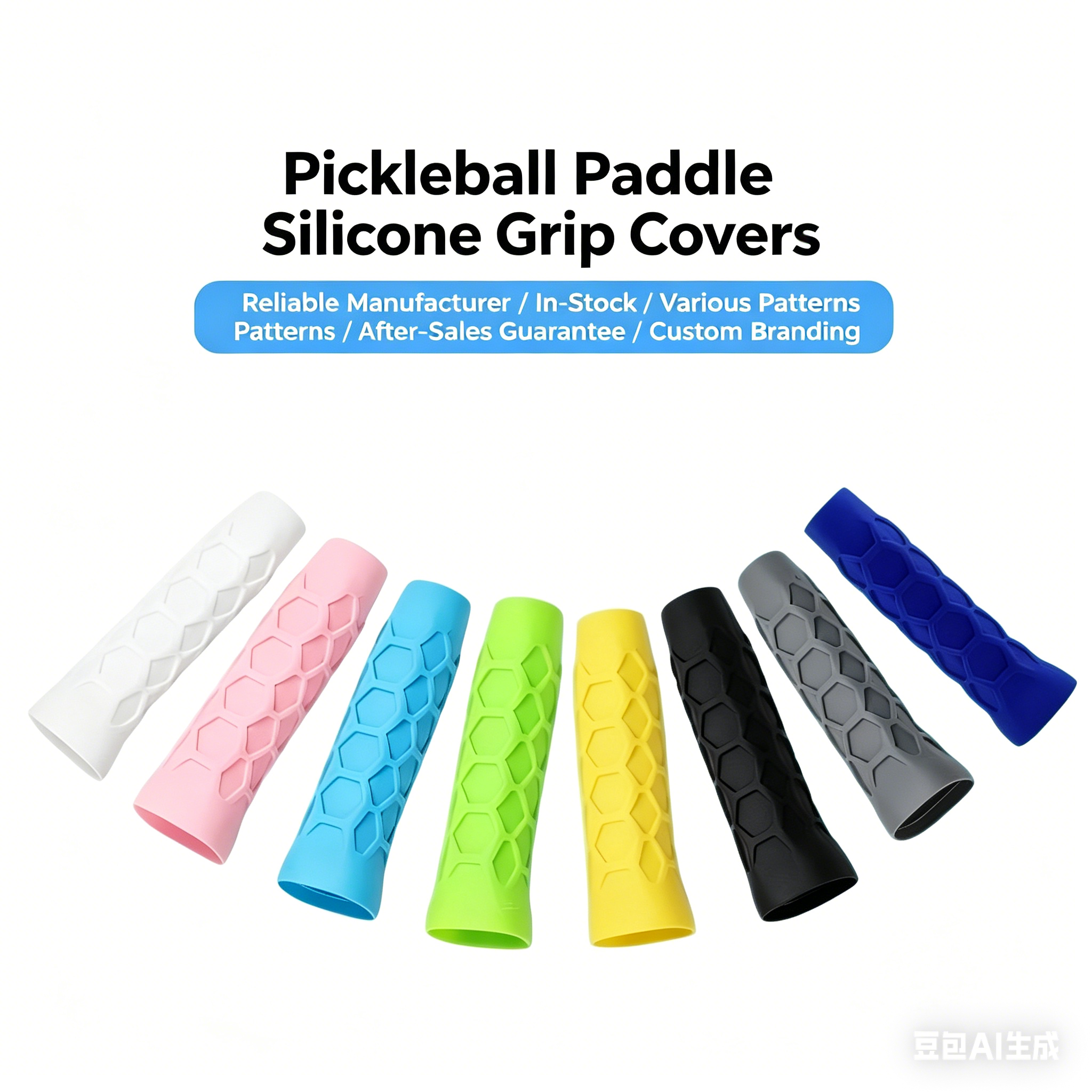 Nuoqi Customizable Pickleball Hand Cover Multi-color Silicone Grip Sleeve Comfortable Accessory 40/130mm Ball Pickup for OEM
