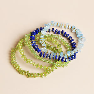 JD Wholesale Multicolor Irregular Gravel Natural Gemstone <strong>Bracelet</strong> Stretch <strong>Beads</strong> Amethyst Rose Crystal Quartz Chakras <strong>Bracelets</strong> - Product Image 2