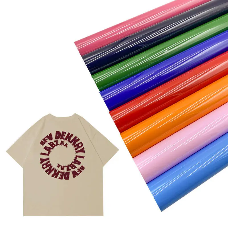 Rolo de papel térmico 57x40 PU material calor-shrinkable filme vinil Rainbow hot stamping folha vinil textil