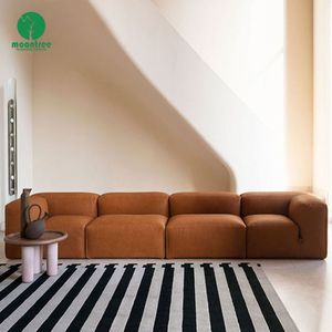 Moontree High End artigianale divano interno Villa di lusso soggiorno antico divano <span class=keywords><strong>in</strong></span> <span class=keywords><strong>pelle</strong></span> a forma di U - Product Image 1