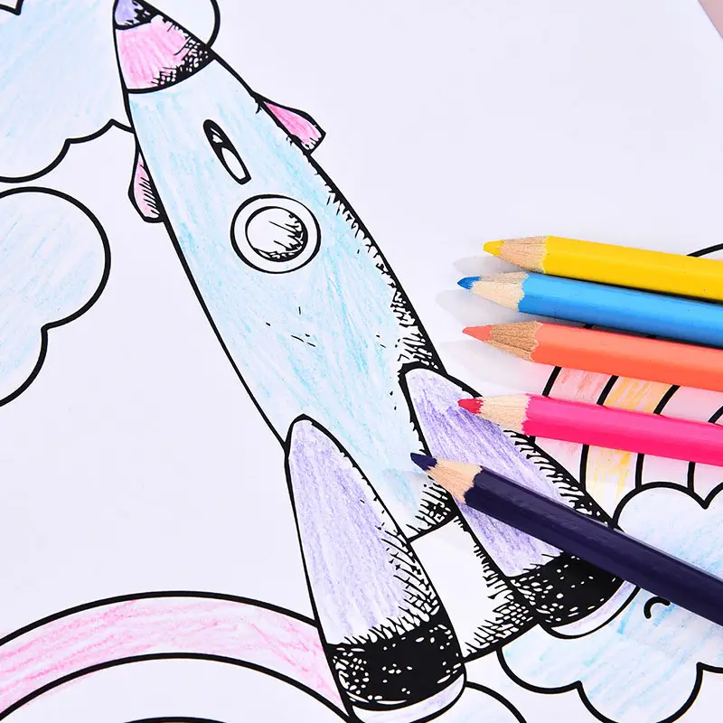 Giá Rẻ Giá giấy vẽ với Crayon màu bút chì con màu điền cuốn sách cho trẻ em